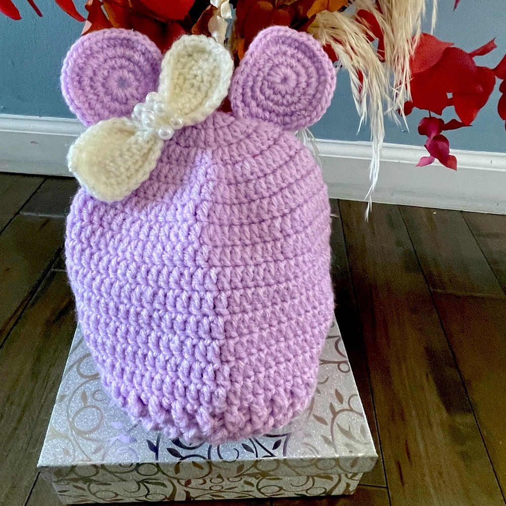 Crochet kids  beanies made by order only winter or summer material anyone